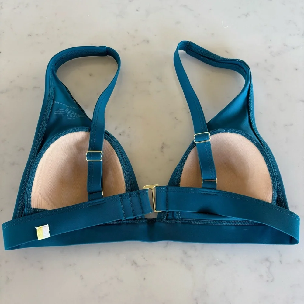 Summersalt Teal Bikini Top Size‎ 2
